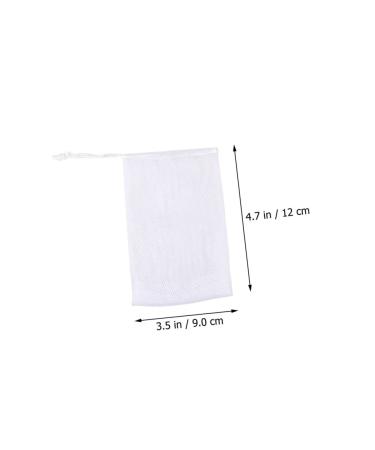 Buy NOLITOY 100 Pcs Soap Bag Foam Net - Mesh Soap Pouch & Saver for Body & Facial - White Shower Loofah - 12x9CM - Perfect for International Shipping - Buy Online on SooperMarket.com