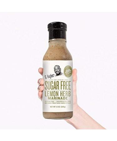 G Hughes Sugar Free Lemon Herb Marinade 12oz (3-Pack) - Gluten Free & Keto Friendly Seasonings with Lemon Pepper Flavor - Low Carb Marinades and Sugar Free BBQ Sauce Bundle - Buy Online on SooperMarket.com