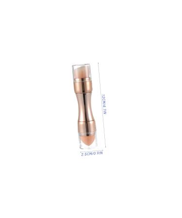 Angoily 4 in 1 Makeup Brush - Dual Ended Flat Foundation & Sponge Brush for Face Makeup - Perfect for Girls - High-Quality Artificial Fiber Cosmetics Tool - Buy Online on SooperMarket.com
