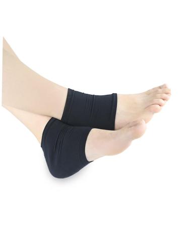 PLAFOPE Gel Heel Socks Dry Feet Socks Black Heel Cracked Heel Socks Heel Moisturizing Sock Open Toe Black Sock Spa Socks Heel Sleeves Moisturizing Socks Heel Protector Foot Socks Damping