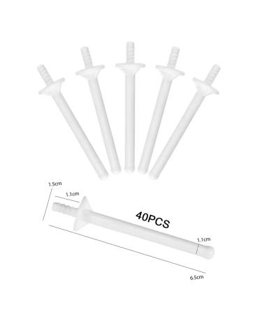20pcs Disposable Nose Wax Stick Applicators for Cleaning Nose Hair | Plastic Nasal Wax Strips & Spatula Tools - Buy Online on SooperMarket.com