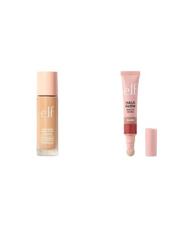 e.l.f. Halo Glow Liquid Filter | Blush Beauty Wand | Complexion Booster and Liquid Blush Bundle