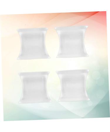 2 Pairs Silicone Toe Separators for Overlapping Toes - H-shaped Toe Spacers for Valgus Correction - White 2.5x2.5cm - Buy Online on SooperMarket.com