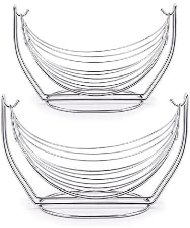 Fruit Basket Bowl Metal Swing Fruit Basket Storage Bowl Plate Vegetables Display Stand Rack Kitchen Decoration Fruit Bowls (Color : Small) - Buy Online on SooperMarket.com