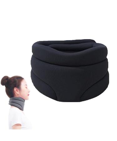 Cervicorrect Neck Brace Cervicorrect Neck Brace by Healthy Lab Co Neck Support Brace for Women and Men Neck Brace for Sleeping Soft Foam Cervical Neck Brace to Stop Snoring (Black)