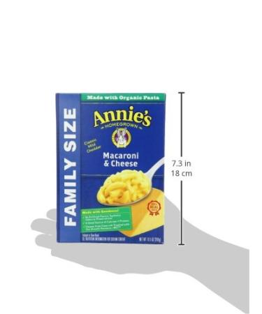 Annie's Classic Mild Cheddar Macaroni and Cheese Family Size 10.5 oz - Pack of 6 - Buy Online on SooperMarket.com
