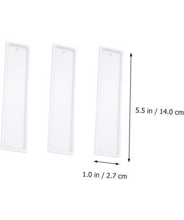 Operitacx 15pcs Silicone Mold Epoxy Resin Diy Crystal Epoxy Mold Soap Molds Blank Bookmark Mould Books Simple - Buy Online on SooperMarket.com