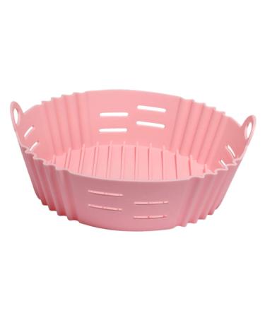 Cabilock Air Fryer Pad Air Fryer Silicone Pot Air Fryers Round Tray Pink Household Products Large