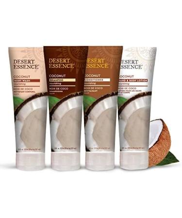 Desert Essence Coconut Shampoo 8 fl oz (Pack of 2) - Gluten Free Vegan Paraben Free - Organic Formula with Coconut, Hemp, Olive Oils, and Shea Butter - Buy Online on SooperMarket.com