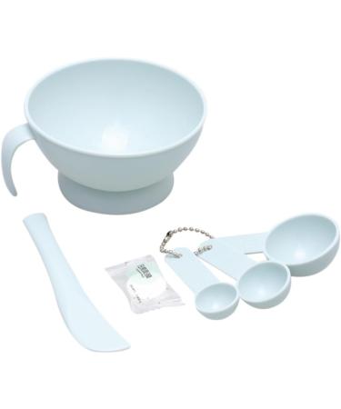 minkissy 1 Set Spatula Bowl Facial Stick Facial Spoon Measuring Spoons DIY Cosmetic Tool Kit DIY Facemask Kit Cosmetology Kit Facial Bowl Mix Brush 12X12cm Blue - Buy Online on SooperMarket.com