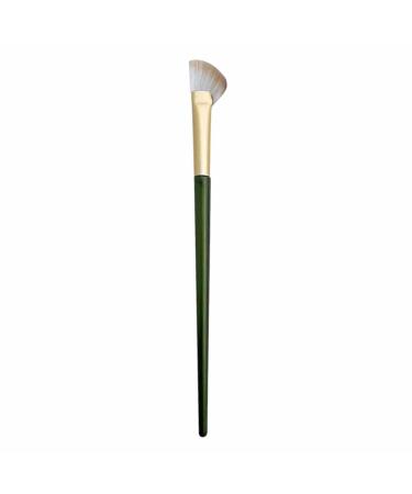 Half Fan Shape Nose Shadow Brush Angled Makeup Brush with Soft for Precise Nose Contouring Ideal for Beginners and Professionals (Beige)