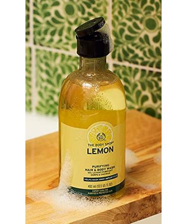 The Body Shop Lemon Purifying Hair & Body Wash 400ml | 13.5 Fl Oz - Buy Online on SooperMarket.com