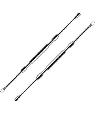 2pcs Stainless Steel Ear Scratches Curulette Ear Wax Remover Spiral Spring Ear Scratches Ear Cleaners - Buy Online on SooperMarket.com