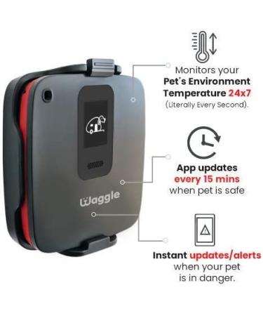 Waggle Lite RV/Dog Safety Sensor | Verizon Cellular | Instant Alerts on Temp & Humidity | Wireless Monitoring System | No WiFi | Subscription Required - Buy Online on SooperMarket.com