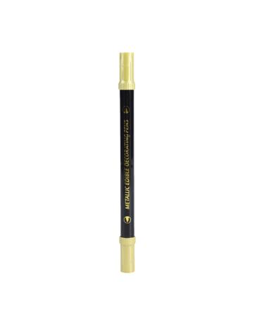 Food Coloring Pens Color Double Sided Edible Food Coloring Marker with Fine and Thick Tip Food Grade Marker Gold