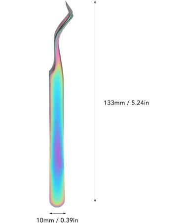 Professional Stainless Steel Eyelash Extension Tweezers for DIY Nail Art - Precision Tools for Eyelash Transplant - Buy Online on SooperMarket.com