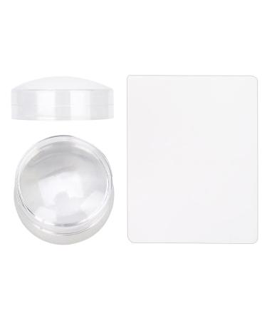 Silicon Nail Art Stamper with Lid - Perfect for Beginners & Professionals - Silver Schaber Stamper for Nail Studios & Nail Art Schools - Buy Online on SooperMarket.com