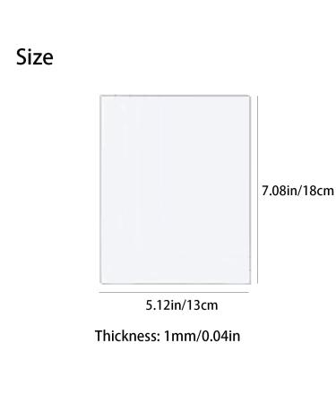 DARENYI 10 Pcs Clear Acrylic Sheet Plexiglass Clear Plastic Sheet 1mm Transparent Acrylic for Drawing  Printing  Craft DIY  Picture Frame etc(18 x 13cm) 7.08 x 5.12in x 1mm Clear 10 - Buy Online on SooperMarket.com