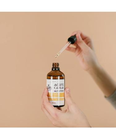 MI REBOTICA : Nourishing Hair Oil 100ml : Hair Vitamins : Hair Oil | With Castor Argan Jojoba Almond and Grape Seed | Moisturises Nourishes and Repairs the Hair Tips - Buy Online on SooperMarket.com