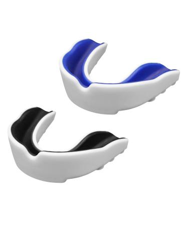 2 -pack sports mouth protection for children and adolescents - mouth protection for sport with etui (BPA -free) for boxing football hockey karate rugby for boys and girls