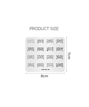 Alexnailart Nail Art Stamping Image Plate - Leaf & Flower Templates for Manicure | International Shipping Available - Buy Online on SooperMarket.com