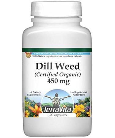 Dill Weed (Certified Organic) - 450 mg (100 Capsules, ZIN: 517643)