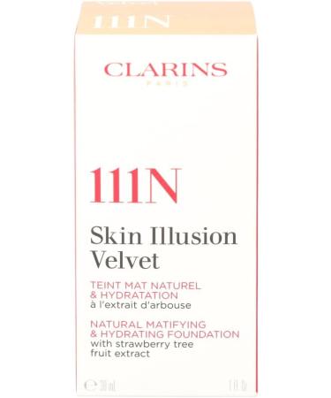 Skin Illusion Velvet Foundation - 111N Auburn by Clarins for Women - 1 oz Foundation - Buy Online on SooperMarket.com