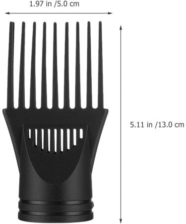 FRCOLOR 2pcs Blower Dryer Comb Attachment Hair Styling Accessories - Hair Dryer Concentrator Nozzle for Straightening Wavy Curly Hair - Buy Online on SooperMarket.com