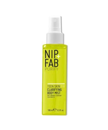 Nip+Fab Teen Skin Fix Clarifying Body Mist with Salicylic Acid & Witch Hazel Blemish-fighting for Back Shoulders and Chest 100 ml