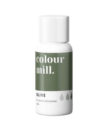 Colour Mill Oil Based Next Genertion Edible Food Paint Colouring for Buttercream Fondant Sugarpaste Icing and Chocolate - Olive 20ml