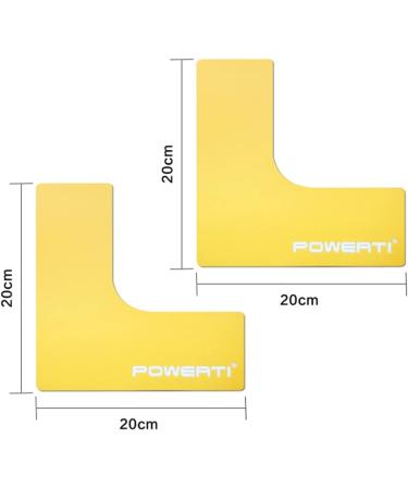 ABOOFAN 6 x Tennis Court Marking Strips - Logo Basketball & Football Floor Marking (4pcs 2 Corners) - International Shipping Available - Buy Online on SooperMarket.com