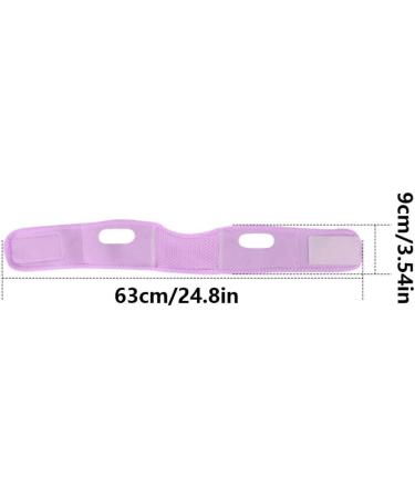 Double Chin Reducer | V Line Face Lifting Mask | Adjustable Soft Chin Strap | Reusable Face Strap for Double Chin (Purple - Buy Online on SooperMarket.com