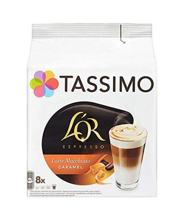 Tassimo L'Or Latte Macchiato Caramel Coffee (16 pods 8 servings)