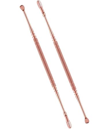 2 pcs Earwax Removal Tool Ear Cleaning Tool Stainless Steel Earwax Removal Tool Spiral Ear Pick Canal Cleaner Ear Wax Removal Kit Ear Wax Remover Rose Gold Attractive and Fashion