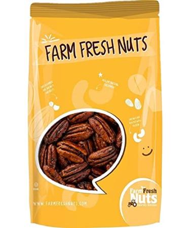 Honey Glazed Praline Cinnamon Georgia Pecans (1 Lb.) Non-Dairy - Small Batch Roasted & Candied - Southern Tastiness - Handpicked for Freshness - All Natural, Lactose Free - Farm Fresh Nuts Brand. 1 Pound (Pack of 1)
