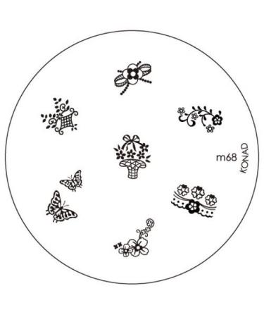 Konad stencil stamping stamping stencil M68