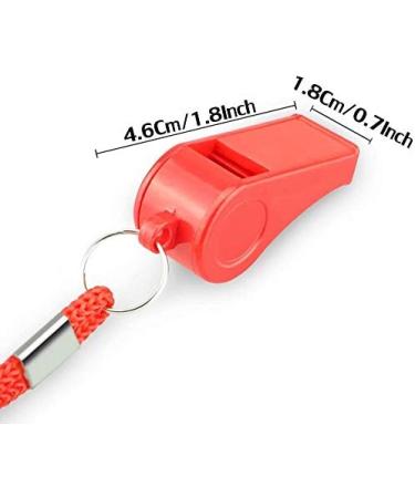 Fya Whistle Red Emergency Whistle 2PCS with Lanyard - Super Loud Plastic Whistle for Self-Defense, Lifeguard & Emergencies - Buy Online on SooperMarket.com