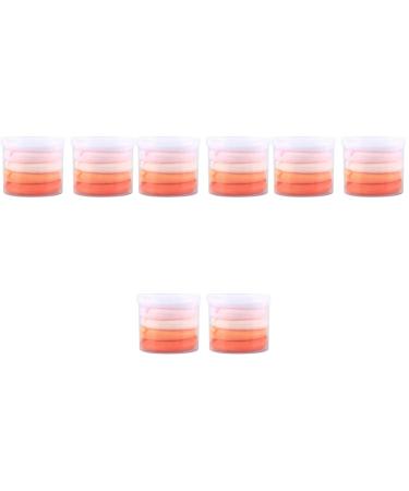 minkissy 8 Boxes Powder Puff Concealer Sponge Makeup Puff Wet Powder Pads Cosmetic Puffs Mineral Powder Pad Dry Powder Pad Dry Puffs Foundation Sponge Sponges Miss Flocking Round Small Puff