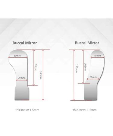 TOKILO Dental Mirror Handle with LED Light - Anti-Fog Teeth Oral Cavity Tool | 4pcs Mirrors for Precise Oral Care - Buy Online on SooperMarket.com