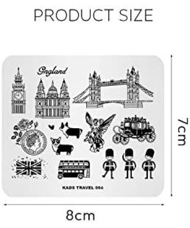 Alexnailart Nail Art Stamping Plate Travel The UK Guard Image Plate Nail Art Tools (TR004) - Buy Online on SooperMarket.com