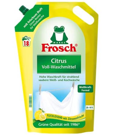 Buy Frosch Citrus Laundry Detergent 20WL - Eco-Friendly 1.8 Litre - International Shipping Available - Buy Online on SooperMarket.com