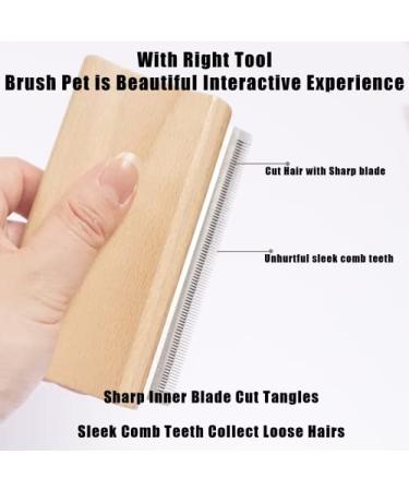 Disadriculation Brush for Dogs Cats Horses & Goats | Small 3-Inch Tool for Underfell Scales & Flakes Removal - Essential Grooming for Pets & Farm Animals - Buy Online on SooperMarket.com