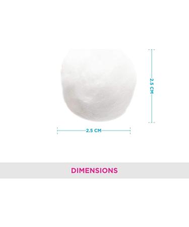 Buy Sainio Cotton Balls - Eye Face Makeup & Nail Paint Remover (Pack of 50) | International Shipping Available - Buy Online on SooperMarket.com