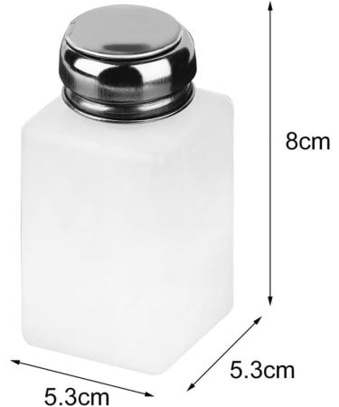 1PC 200ML Push Down Dispenser Press Pumping Dispenser Nail Polish Remover Empty Bottle Alcohol Liquid Press Pumping Dispenser One Touch Metal Liquid Dispenser For Nail Art - Buy Online on SooperMarket.com