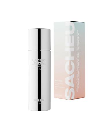SACHEU Lactic Tonic AHA Resurfacing Essence - Exfoliate Essence Exfoliating Toner with Hyaluronic Acid Lactic Acid Helps Even Skin Tone and Texture Cruelty Free Fragrance Free - 3.3 Fl Oz