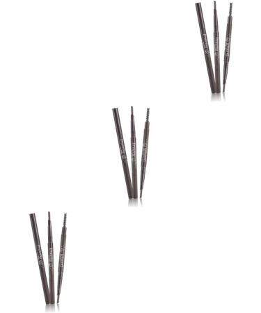 Angoily 3pcs 2 1 Eyebrow Pen Gothic+mirror Eyebrow Pencils Eyebrow Brush To Rotate Five Colors - Buy Online on SooperMarket.com