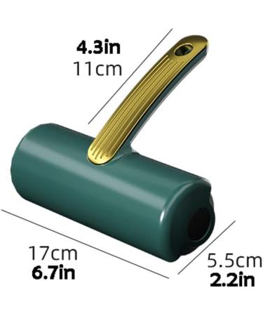 Extra Sticky Lint Roller for Pet Hair - 60 Sheets Portable & Reusable Dehairing Tool for Dogs & Cats - Ideal for Couch & Travel (Green - Buy Online on SooperMarket.com
