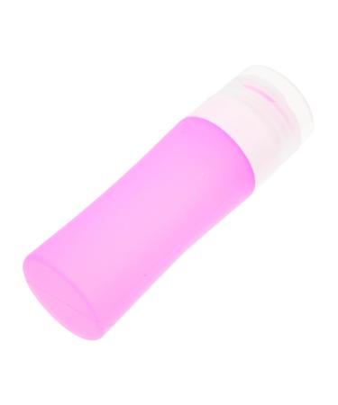 Mikinona Travel Storage Bottle Cylindrical Bottling Shampoo Bottle Refillable Bottle Shampoo Containers Silicone Liquid Bottle Empty Storage Silica Gel Cosmetic Set Bottle Purple Travel 11.4X3.6CM Purple