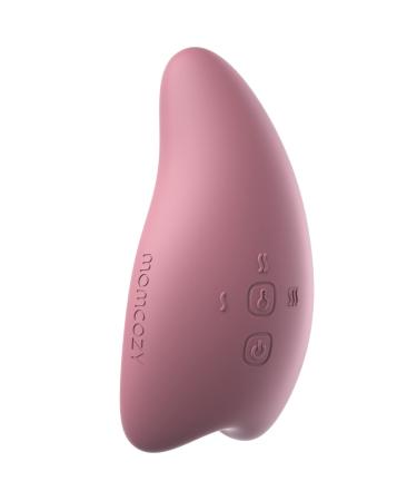 Momcozy Warming Lactation Massager 2-in-1, Soft Breast Massager for Breastfeeding, Heat + Vibration Adjustable for Clogged Ducts, Improve Milk Flow, Engorgement Red Pack of 1