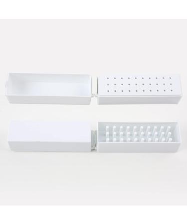 30 Holes Nail Drill Holder Nail Grinding Head Storage Box Nail Cutter Bit Holder Nail Cutter Bit Storage Box for Nail Cutter Attachment Bit Dustproof - Buy Online on SooperMarket.com